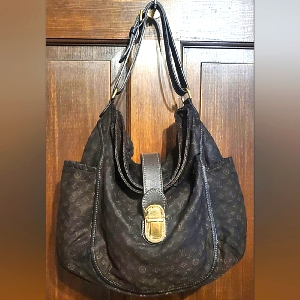 Authentic Louis Vuitton Monogram Idylle Romance Canvas Shoulder Hobo Bag